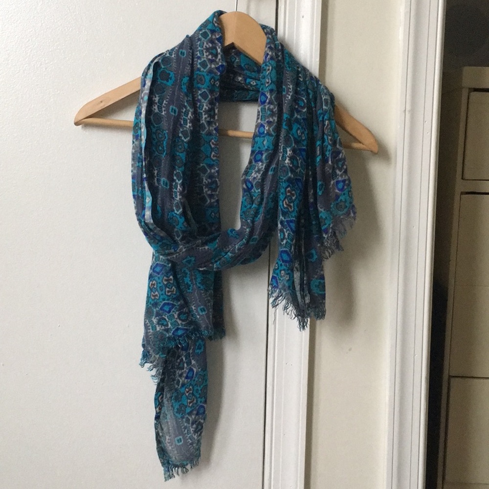 Blue Persian Pattern Scarf